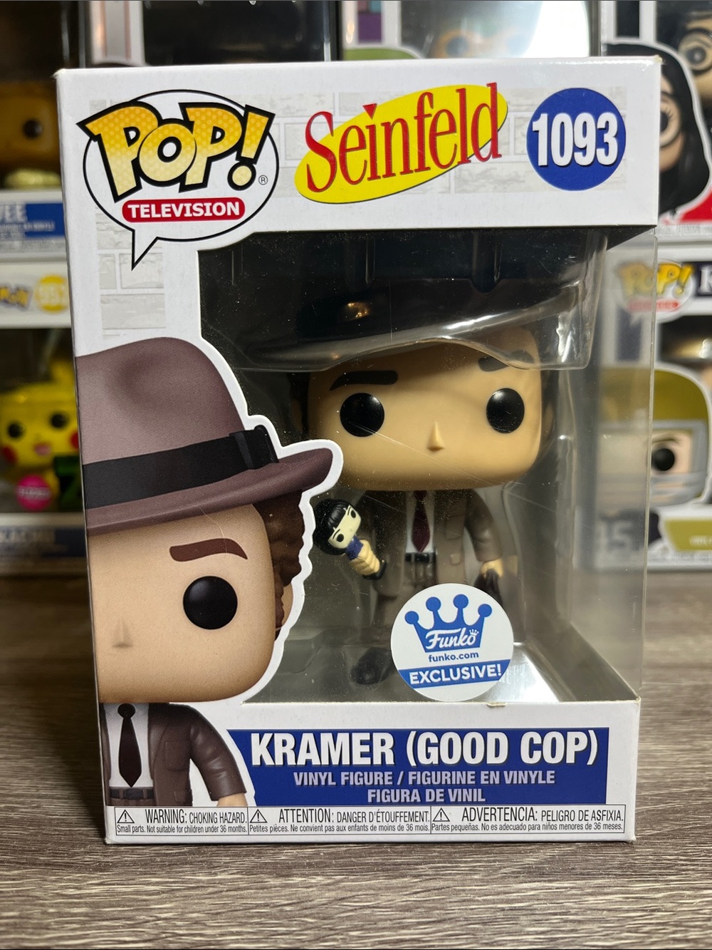 Funko Pop! Seinfeld Kramer (Good Cop) Brown Suit & Tan Hat #1093